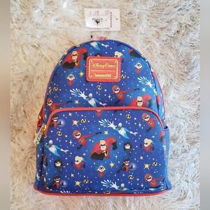 New 2022 Disney Parks Loungefly The Incredibles  Mini Backpack